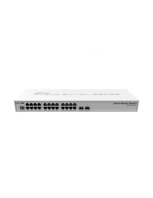 CRS326-24G-2S+RM CRS326-24G-2S+RM MikroTik 24x 10/100/1000 RJ-45, 2x SFP+, 800 MHz, 512 MB, 440 x 144 x 44 mm, RouterOS/SwOS ...
