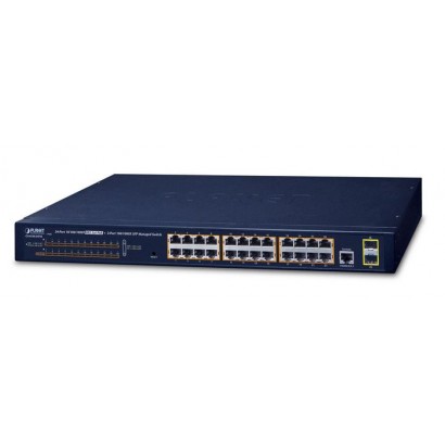 GS-4210-24P2S GS-4210-24P2S Planet 24-Port 10/100/1000T 802.3at PoE + 2-Port 100/1000X SFP Managed Switch FCC Part 15 Class A...
