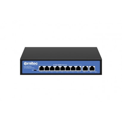 ELECTRA-U08-1GB-110W ELECTRA-U08-1GB-110W Ernitec Unmanaged Intelligent 8 PoE Gigabit RJ45 ports, 2 Gigabit RJ45 ports