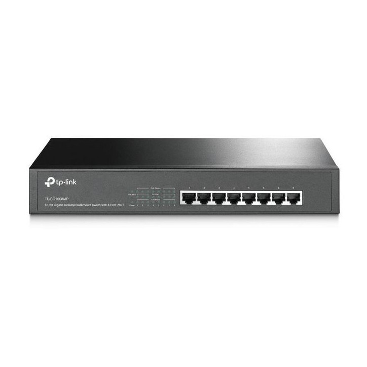 TL-SG1008MP Omada 8x 10/100/1000 Mb/s RJ-45, PoE+, 16 Gb/s, Rack Mountable FCC, CE, RoHS