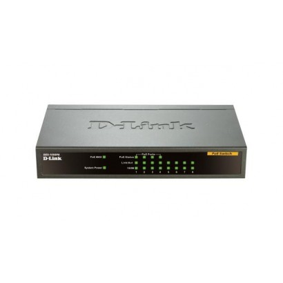 DES-1008PA DES-1008PA D-Link DES-1008PA - 1.6Gbps, 8 x RJ-45, 4 PoE, Fast Ethernet, 69 W, 48V DC/1.45A FCC, CE, VCCI