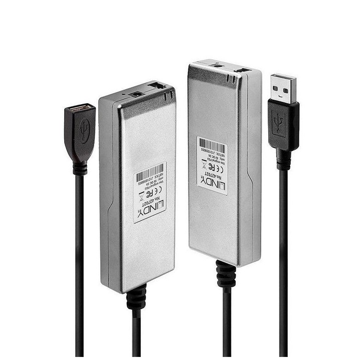 42702 Lindy 200m Fibre Optic USB 2.0 Extender 800025