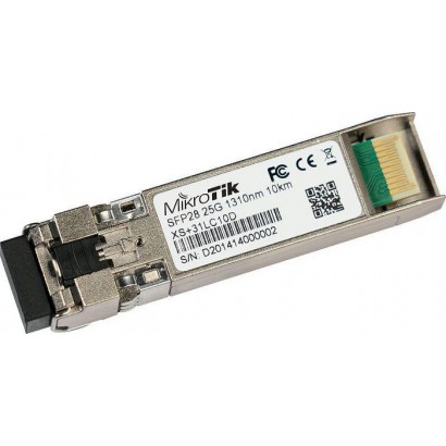 XS+31LC10D XS+31LC10D MikroTik SFP / SFP+ / SFP28, Dual LC UPC, 25G, 1310 nm 200000 h