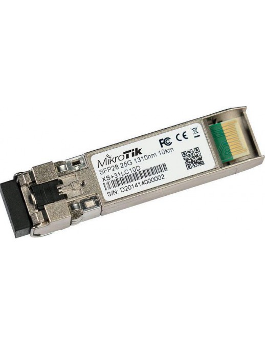 XS+31LC10D XS+31LC10D MikroTik SFP / SFP+ / SFP28, Dual LC UPC, 25G, 1310 nm 200000 h