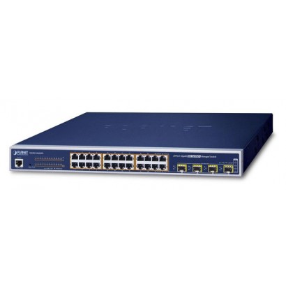 WGSW-24040HP4 WGSW-24040HP4 Planet 24x 10/100/1000Base-T RJ-45, 4 10/100/1000Mbps SFP/Mini-GBIC, RS-232, 48Gbps, 35.7Mpps, Po...