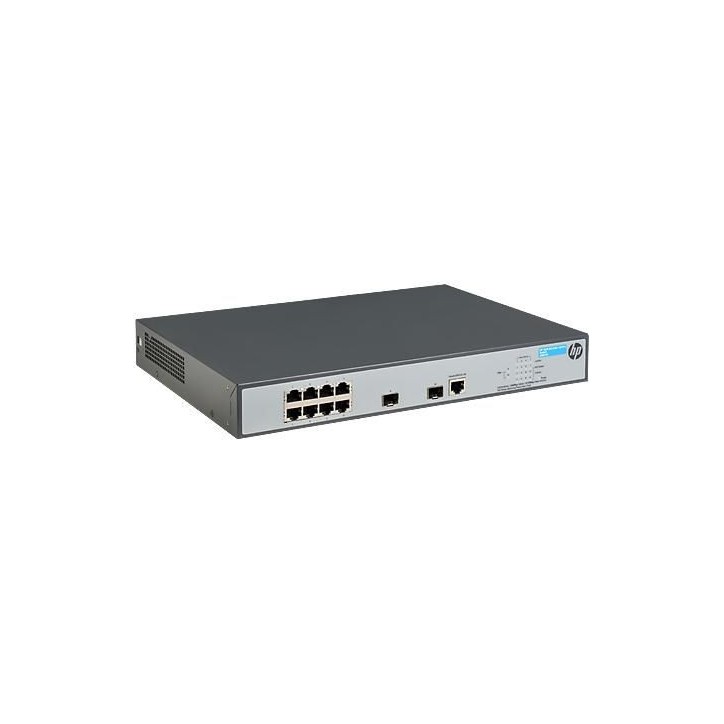 JG922A-RFB Hewlett Packard Enterprise 1920-8G-PoE+ (180W) - 8x RJ-45 PoE+ , 2x SFP 1000 Mbps 5 µs