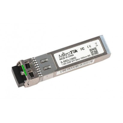 S-55DLC80D S-55DLC80D MikroTik SFP 1.25G module for 80km links with Dual LC-connector