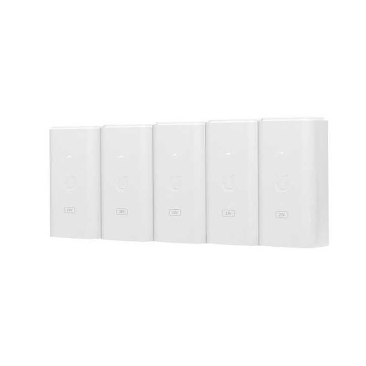 POE-24-12W-5P Ubiquiti PoE Injector, 24VDC, 12W White