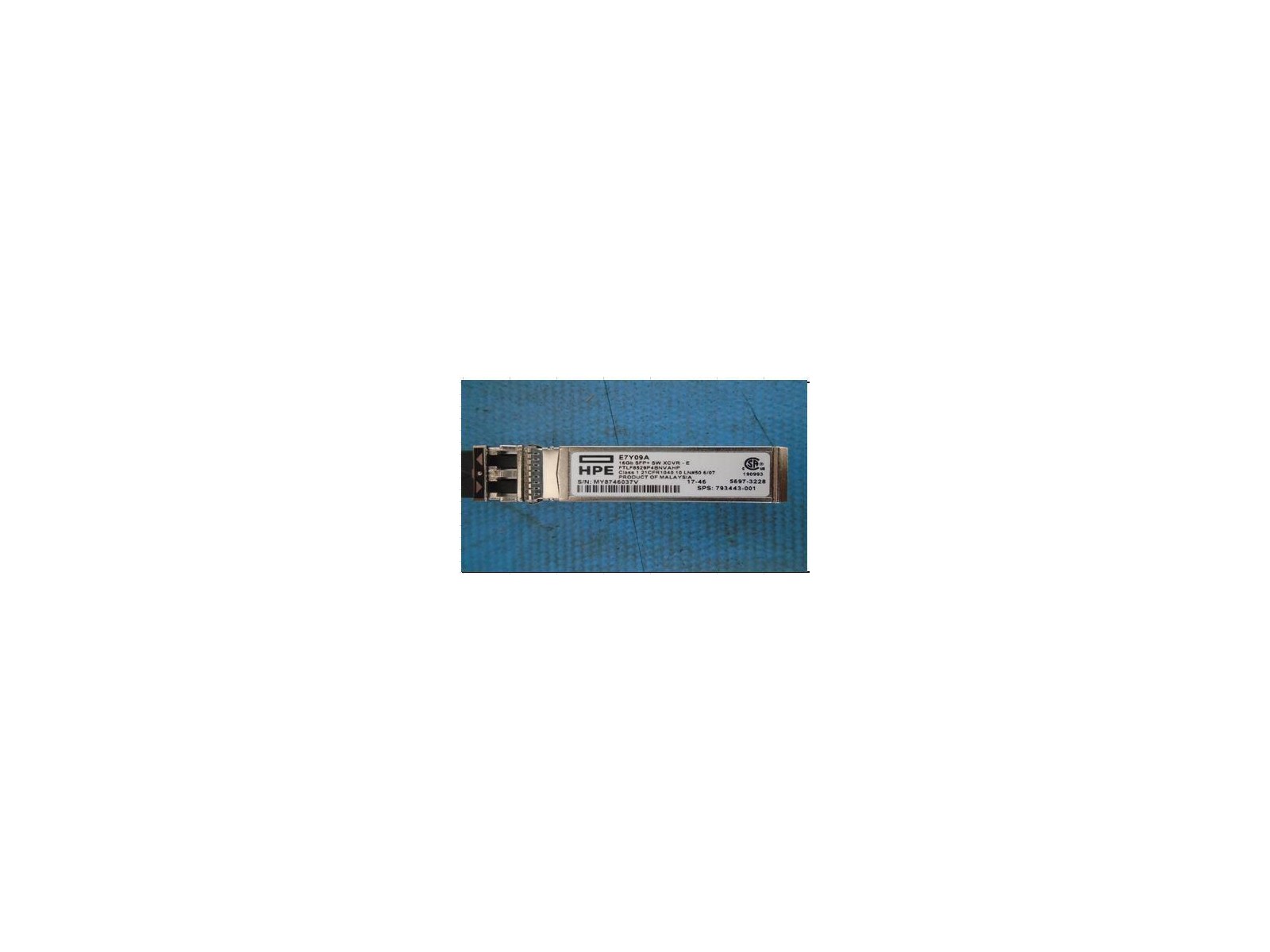 793443-001 793443-001 Hewlett Packard Enterprise 16Gb Fibre Channel Short Wave SFP+ transceiver, 850 nm wavelength, 100m rang...