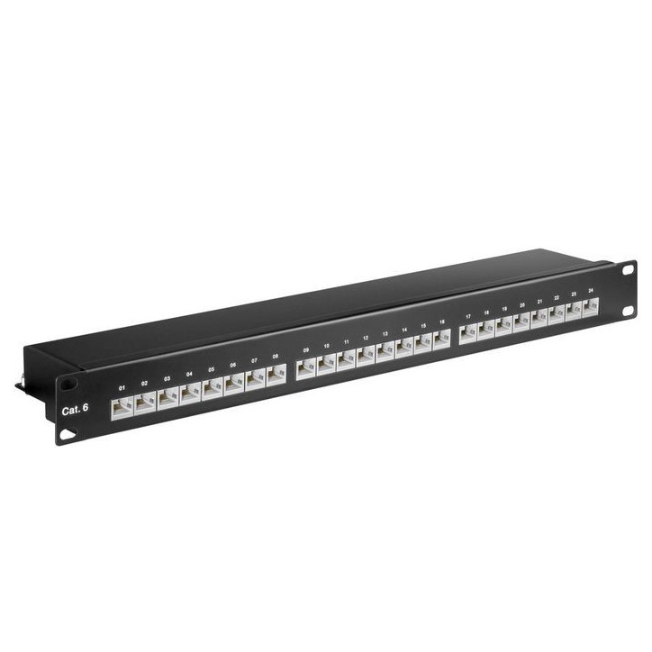 PP-014 MicroConnect 19", CAT6, 24 port Rack mounting