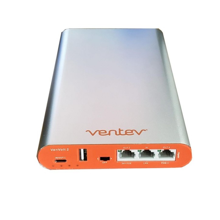 VNV-SSBP-VV2 Ventev VenVolt 2 Site Survey Battery Pack, Lithium Polymer, 26400mAh, 98Wh, USB Type A, USB Type C, RJ-45 262316 98