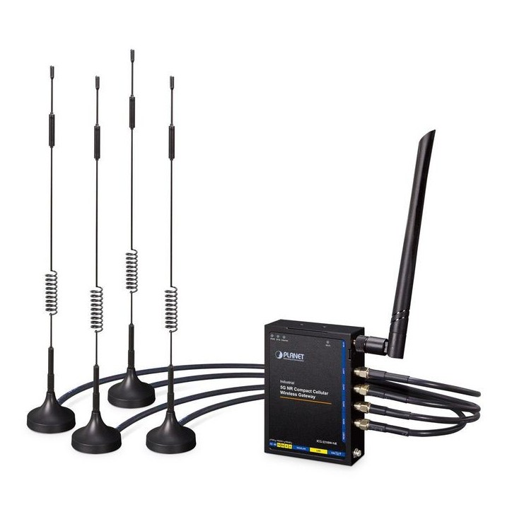 ICG-2210W-NR-EU Planet Industrial 5G NR Compact Cellular Wireless Gateway with 2-Port 10/100/1000T CE