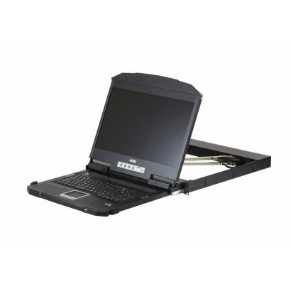 CL3800NW-UK CL3800NW-UK Aten Ultra Short Depth Dual Rail WideScreen LCD Console (USB, HDMI / DVI / VGA), UK