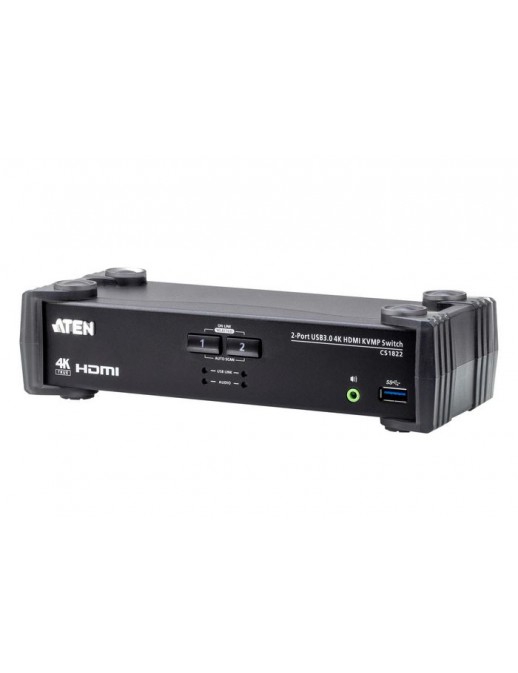 CS1822-AT-G CS1822-AT-G Aten 2-Port USB 3.0 4K HDMI KVMP™ Switch with Audio Mixer Mode