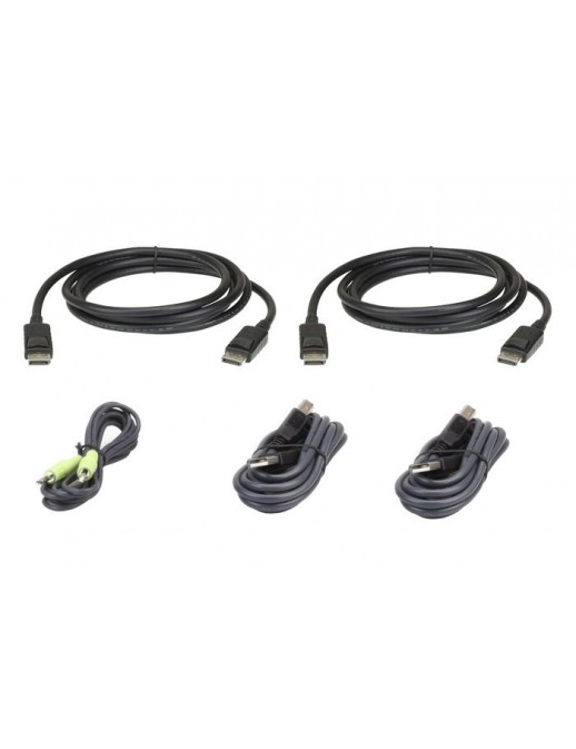 2L-7D03UDPX5 2L-7D03UDPX5 Aten USB DisplayPort Dual Display Secure KVM Cable Kit, 3 m, Black 2L-7D03UDPX5 NONE - Only use for...