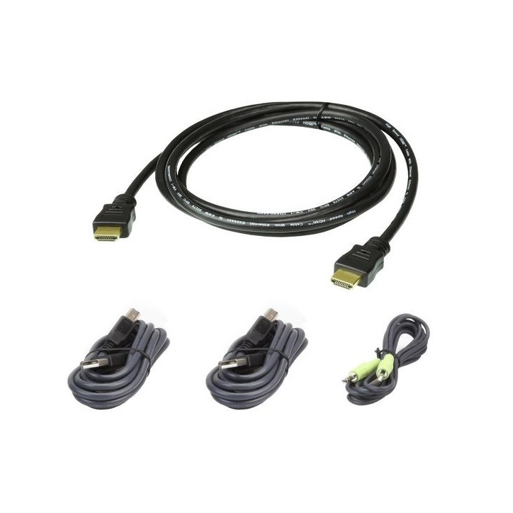 2L-7D02UHX4 Aten 1.8M USB HDMI Secure KVM Cable Kit 2L-7D02UHX4 NONE - Only use for non-battery items