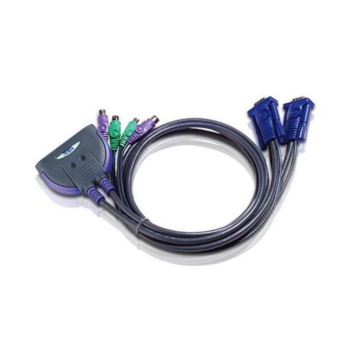 CS62S-AT Aten 2-Port PS/2 VGA Cable KVM Switch (0.9m) 0,9 m