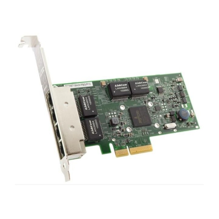 BCM95719A1904AC Broadcom 4x RJ-45, PCIe 2.0 x4, 1GBASE-T, Wake-on-LAN Server
