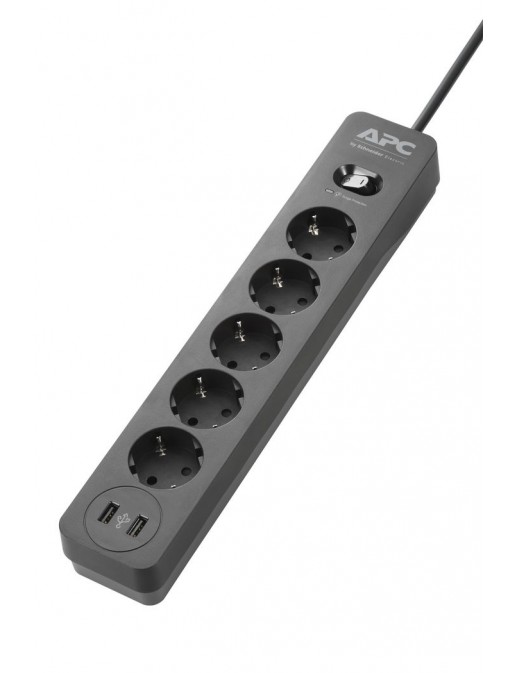 PME5U2B-GR PME5U2B-GR APC CEE 7/7P, 5 Outlet, 2x USB, 50/60 Hz, 240V CE, CE Mark