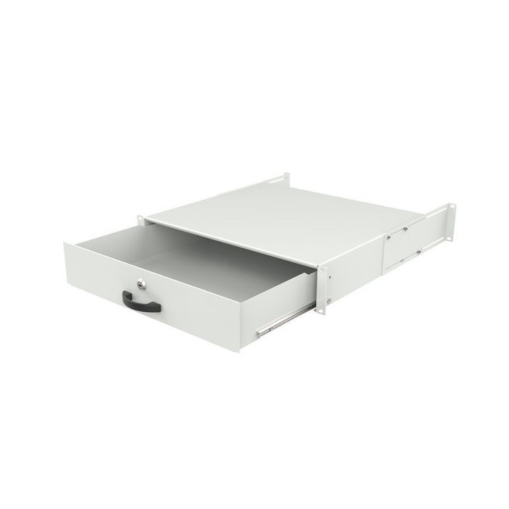 RAD105WH Lanview by Logon 2U 19" KEYBOARD, GENERAL USE, LOCKABLE DRAWER MODULE WHITE RAD105WH 19 "