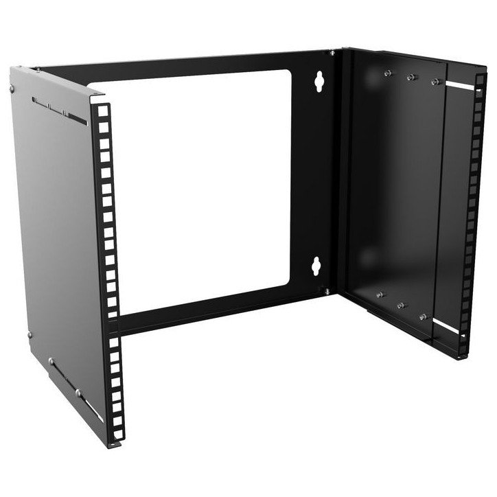 RAR215BL Lanview by Logon 19'' 8U Adjustable Depth Open Frame Rack Wall Mount RAR215BL Product colour: Black