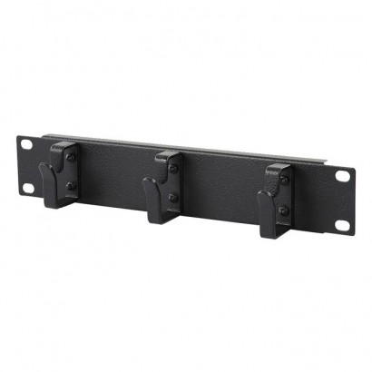 RA10110BL RA10110BL Lanview by Logon 1U 10" CABLE MANAGEMENT PANEL, 3 pcs. HOOK BLACK RA10110BL 10 "