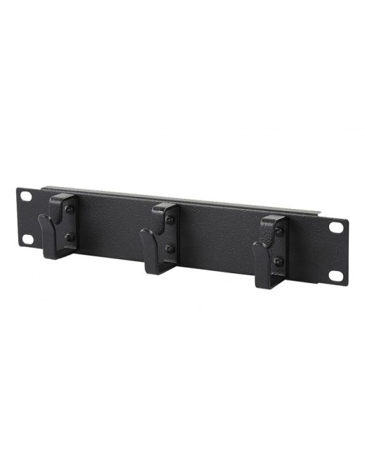 RA10110BL RA10110BL Lanview by Logon 1U 10" CABLE MANAGEMENT PANEL, 3 pcs. HOOK BLACK RA10110BL 10 "