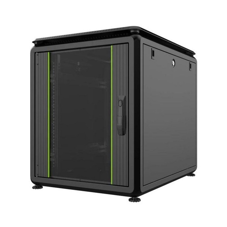 RDL12U61BL Lanview by Logon 19'' 12U Rack Cabinet 600 x 1000mm Data Line RDL12U61BL Product colour: Black