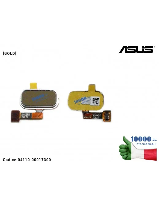 04110-00017300 Sensore Impronta Digitale Finger Print Sensor ASUS ZenFone 3 ZE520KL (Z017D) ZE552KL (Z012D) (Z012S) [GOLD]