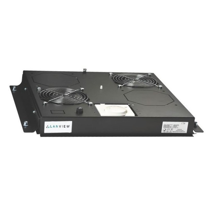 LVR248033-UK Lanview Fan tray with 2 fans for 19'' floor standing rack cabinets 144,4 m³/h
