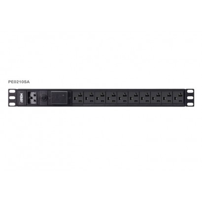 PE0210SG-AT-G PE0210SG-AT-G Aten 1U 16A 10Port Basic PDU PE0210SG-AT-G Aluminium