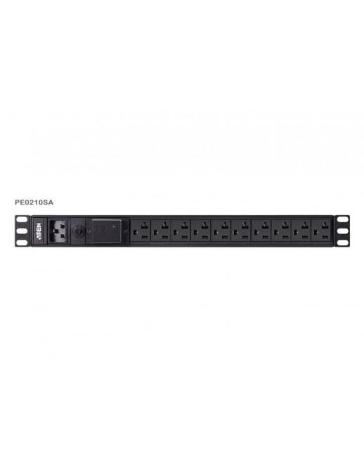 PE0210SG-AT-G PE0210SG-AT-G Aten 1U 16A 10Port Basic PDU PE0210SG-AT-G Aluminium