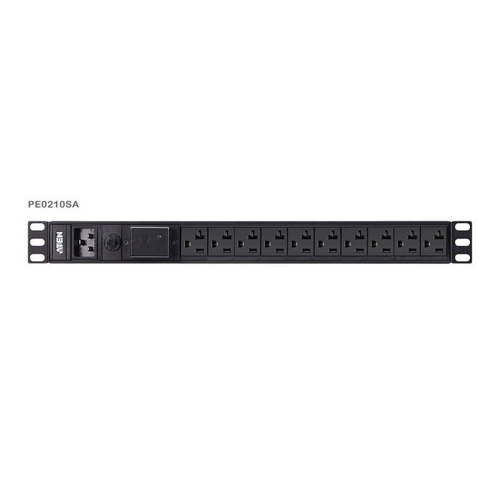 PE0210SG-AT-G Aten 1U 16A 10Port Basic PDU PE0210SG-AT-G Aluminium