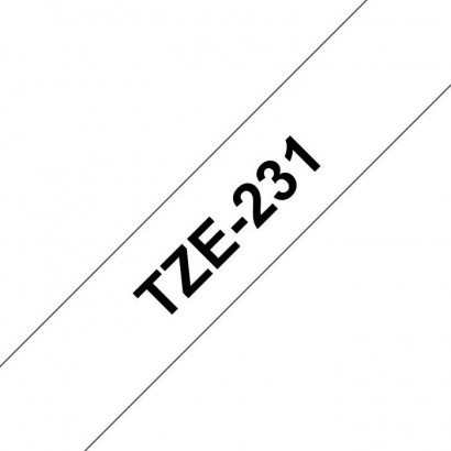 TZE-231 TZE-231 Brother Genuine Brother TZe-231 Labelling Tape Cassette – Black on White, 12mm wide