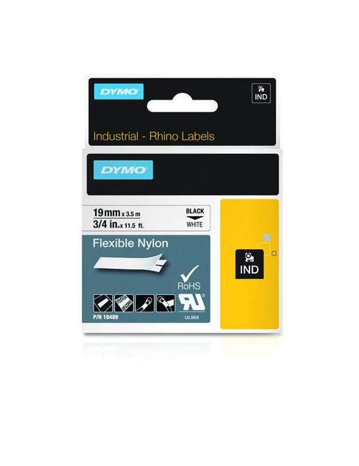 18489 18489 DYMO IND Flexible Nylon, 19mm x 3.5m 18489 DYMO