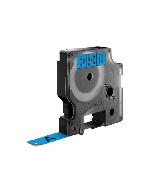 S0720560 S0720560 DYMO D1 - Standard Labels - Black on Blue - 12mm x 7m 45016 DYMO
