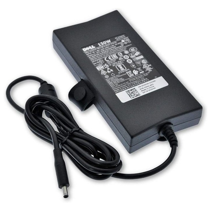 M1MYR Dell AC Adapter, 130W, 19.5V, 3 Pin, 4.5mm, C6 Power Cord, Version 2 3JF3H, 5JDV6, FCD8H, 0M1MYR C6