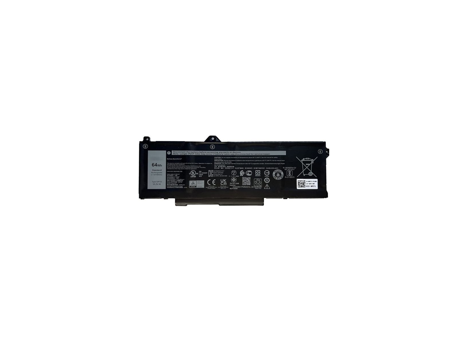 R05P0 R05P0 Dell Battery, 64WHR, 4 Cell, Lithium Ion, BYD, (Primary) 0P3TJ, VXD57, 64WHR, 0R05P0 64 Wh
