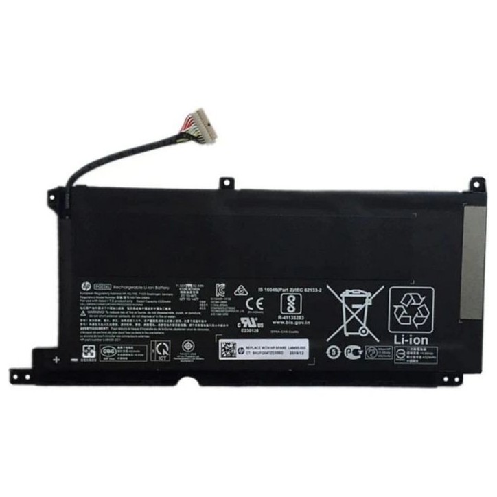 L48495-005 HP Lithium-ion laptop battery, 52.5Wh capacity, 11.55V voltage, 3 cells, compatible with HP Pavilion Gaming 15-DK ser