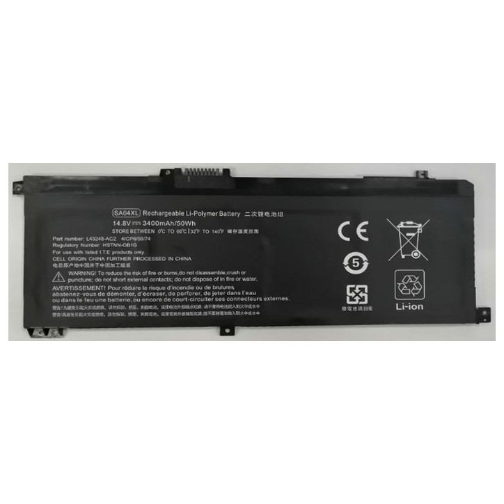 MBXHP-BA0277 CoreParts Laptop Battery for HP 50.32Wh Li-ion 14.8V 3400mAh for HP Envy 15-DR0000, Envy 15-DR0000 X360, Envy 15-dr