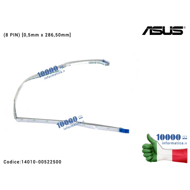 Cavo Collegamento Touchpad TP FFC (8 PIN) [0,5mm x 286,50mm] ASUS VivoBook X542 X542B X542BA X542BP X542U X542UA X542UF X542UN X