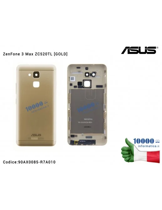 90AX0085-R7A010 Cover Batteria Posteriore ASUS ZenFone 3 Max ZC520TL (X008D) [GOLD/ORO] 90AX0085-R7A010