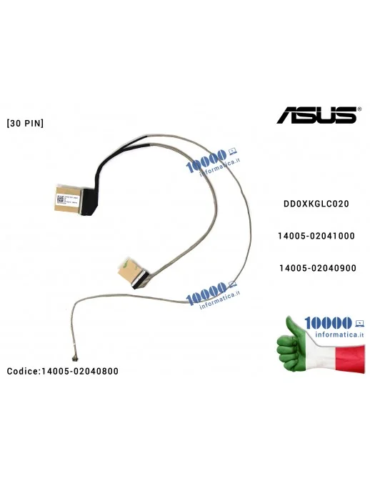 Cavo Flat LCD ASUS [28,2 cm] VivoBook X510 S510 S510U S510UA S510UN S501UR X510U X510UA X510UN X510UR F510U F510UA K510U K510UA 