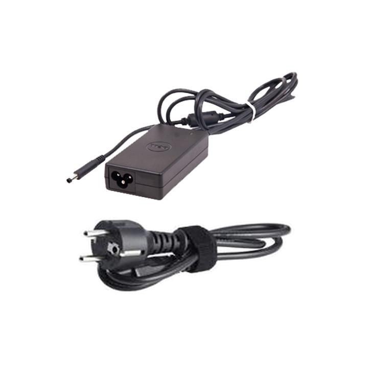 450-18061 Dell Power Supply Power Cord: European 3 Wire 45W AC Adapter with 2m Power Cord for XPS 13/XPS 12/XPS 13 MLK Black