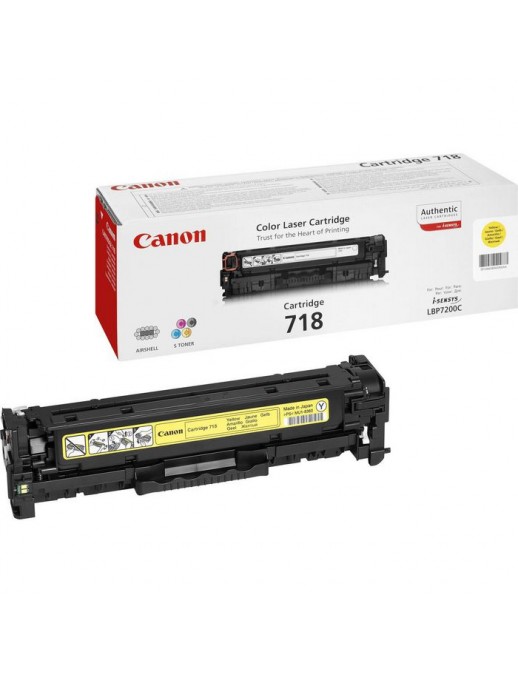 2659B002AA 2659B002AA Canon LBP 7200Cdn Toner Cartridge 718 - Yellow 647648 Canon