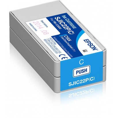 C33S020602 C33S020602 Epson SJIC22P(C): Ink cartridge for ColorWorks C3500 (Cyan) Epson