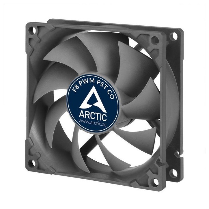 AFACO-080PC-GBA01 Arctic F8 PWM PST CO, 80 x 80 x 25 mm, 850 x 2000 RPM, 31 cfm, 0.3 Sone 4-pin