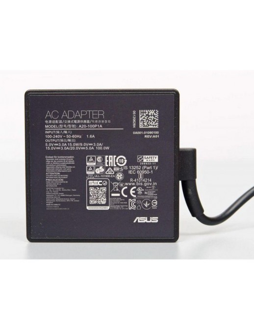 0A001-01090100 0A001-01090100 Asus Asus ADAPTER 100W 3PIN USB TYPE C Black