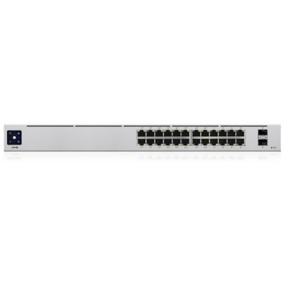 USW-24-POE USW-24-POE Ubiquiti USW-24-POE Gen 2, AC/DC, Internal, 120W, (24) 10/100/1000 RJ45 Ports, (2) 1G SFP, 442.4 x 200 ...