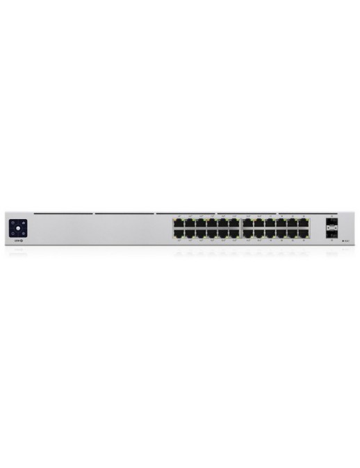 USW-24-POE USW-24-POE Ubiquiti USW-24-POE Gen 2, AC/DC, Internal, 120W, (24) 10/100/1000 RJ45 Ports, (2) 1G SFP, 442.4 x 200 ...